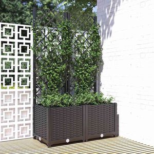 vidaXL حديقة أسود 80 x 40 x 136 cm