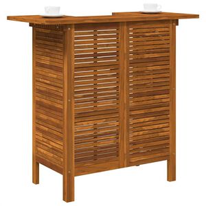 vidaXL طاولة بار 110&times;50&times;105 سم خشب سنط صلب