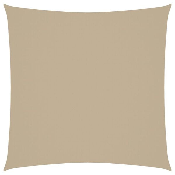 vidaXL مظلة شراعية قماش أكسفورد مربعة الشكل 5&times;5 م بيج