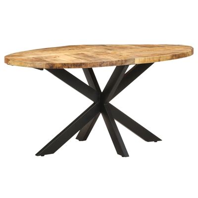 vidaXL طاولة سفرة 160×90×75 سم خشب مانجو خشن