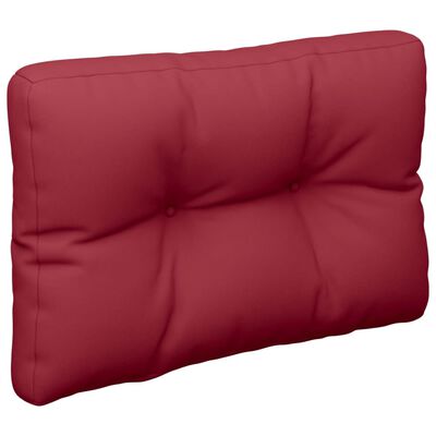 vidaXL وسادة أريكة طبليات أحمر خمري 50×40×10 سم