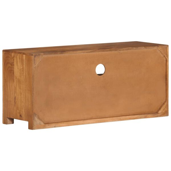 vidaXL خزانة تلفزيون 90×30×40 سم خشب الأكاسيا صلب