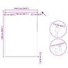 vidaXL ستارة رول بلاك اوت 140 &times; 230 سم رمادي