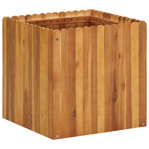 vidaXL حوض حديقة مرتفع 50&times;50&times;50 سم خشب أكاسيا صلب