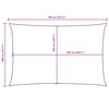 vidaXL مظلة شراعية قماش أكسفورد مستطيلة 4&times;7 م قرميدي