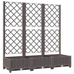 vidaXL حديقة بني 120 x 40 x 121.5 cm