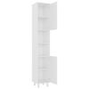 vidaXL خزانة حمام لون أبيض 30×30×179 سم خشب صناعي