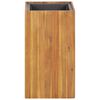 vidaXL حوض حديقة مرتفع 33.5×33.5×60 سم خشب أكاسيا صلب