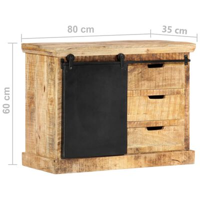 vidaXL خزانة جانبية 80×30×60 سم خشب مانجو صلب