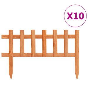 vidaXL حواف عشب 10 ق خشب تنوب 4.4 م