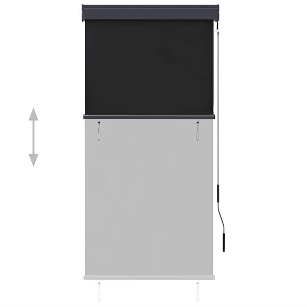 vidaXL ستارة رول خارجية 80&times;250 سم أنثراسيت