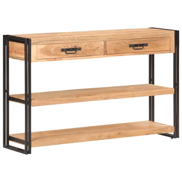 vidaXL خزانة جانبية 120×30×75 سم خشب أكاسيا صلب