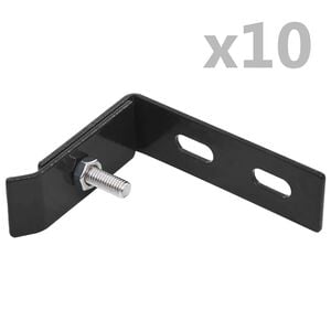 vidaXL عدد 10 أطقم موصل حائط زاوي أنثراسيت