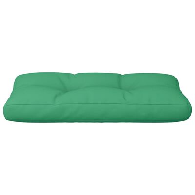 vidaXL وسادة أريكة طبليات أخضر 80×40×10 سم