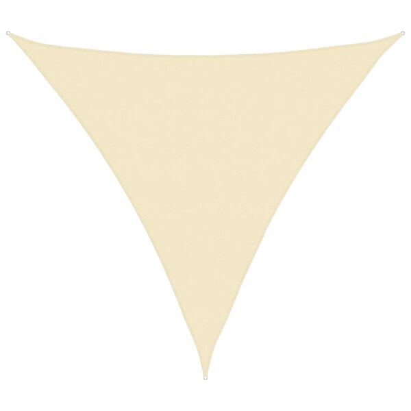 vidaXL مظلة شراعية 160 جم/م&sup2; كريمى 6&times;6&times;6 م HDPE