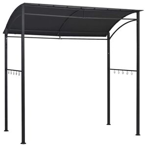 vidaXL جازيبو شواء حديقة 215&times;150&times;220 سم أنثراسيت فولاذ