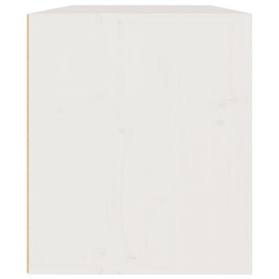 vidaXL خزانات حائط لون أبيض 35x30x60 سم خشب صنوبر صلب