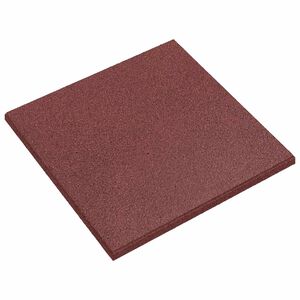 vidaXL بلاط حماية من السقوط 18 قطعة أحمر 50 x 50 cm مطاط