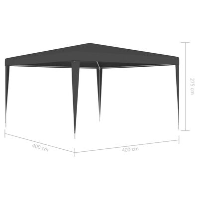 vidaXL خيمة حفلات احترافية 4×4 م أنثراسيت 90 جم/م²