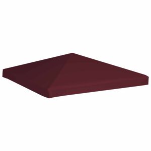 vidaXL غطاء جازيبو علوي 310 جم/م&sup2; 3&times;3 م أحمر بوردو