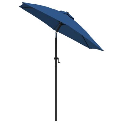 vidaXL حامل مظلة أزرق 200×211 سم ألومنيوم