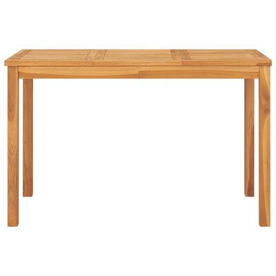 vidaXL طاولة سفرة حديقة 120×70×77 سم خشب ساج صلب
