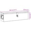 vidaXL صندوق ألومنيوم 80.5×22×22 سم فضي