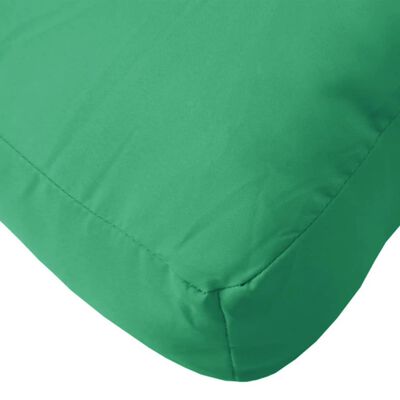 vidaXL وسادة أريكة طبليات أخضر 70×70×10 سم