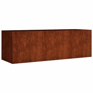 vidaXL حوض حديقة مرتفع 40x40x120 سم فولاذ كورتن
