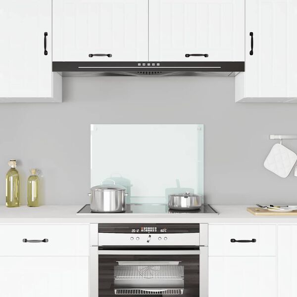 vidaXL لوح باكسبلاش شفاف للمطبخ 70&times;50 سم زجاج مقسى