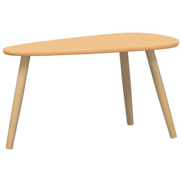 طقم طاولة قهوة 2 قطعة خشب صنوبر جامد بني vidaXL