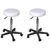 277175 vidaXL Office Stools 2 pcs White 35,5x98 cm Faux Leather (2x240470) - Untranslated