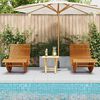 vidaXL أرجوحات شمسية متأرجحة 2 pcs بني 154 x 60 x 74 سم خشب أكاسيا صلب