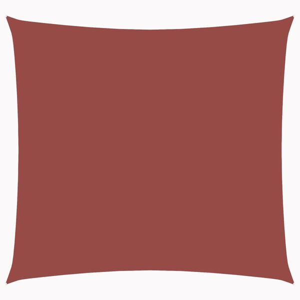 vidaXL مظلة شراعية قماش أكسفورد مربعة الشكل 3&times;3 م قرميدي