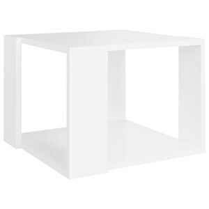 vidaXL طاولة قهوة أبيض 40&times;40&times;30 سم خشب صناعي