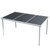 vidaXL طاولة حديقة 150&times;90&times;74 سم فولاذ أسود
