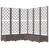 vidaXL حديقة بني 120 x 120 x 121.5 cm