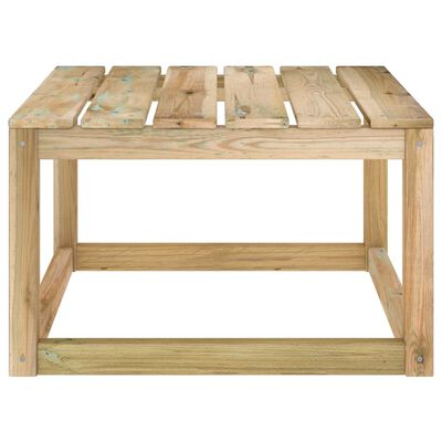 vidaXL طاولات طبليات حديقة 2 ق 60×60×36.5 سم خشب صنوبر مُشرَّب