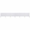vidaXL عدد 6 ألواح مصد رياح قماش 800×160 سم أبيض رملي