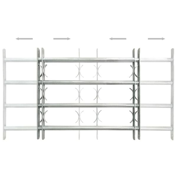 vidaXL شبكات أمان للنوافذ قابلة للتعديل 2 ق 1000-1500 ملم