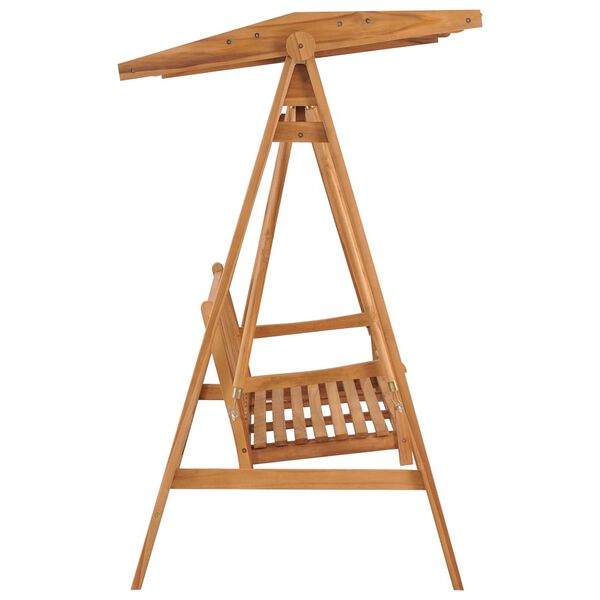 vidaXL بنش أرجوحة 170 سم خشب ساج صلب