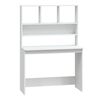 vidaXL مكتب ذو رفوف لون أبيض 102×45×148 سم خشب صناعي
