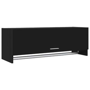 vidaXL خزانة ملابس لون أسود 35x32,5x100 سم خشب صناعي