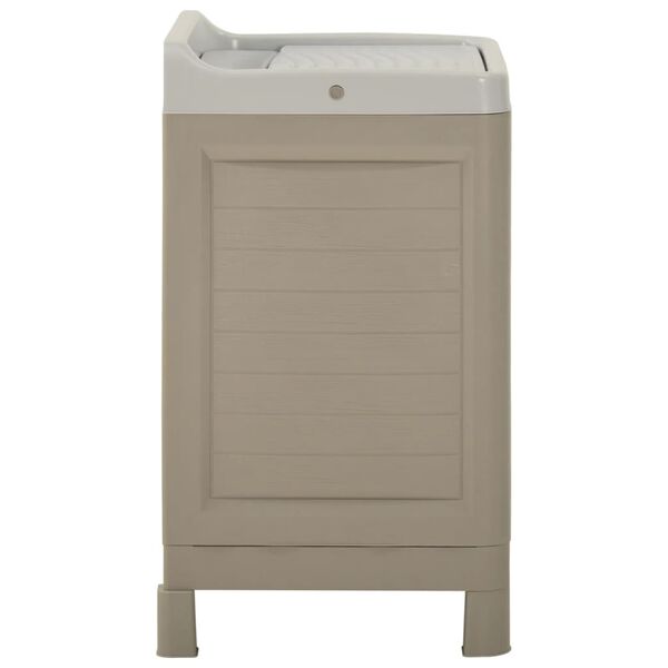 vidaXL خزانة غرفة غسيل 60&times;51&times;89 سم رملي