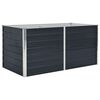 vidaXL حوض حديقة مرتفع 160&times;80&times;45 سم فولاذ مجلفن أنثراسيت