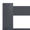 vidaXL إطار سرير رمادي داكن خشب صنوبر صلب 100×200 سم