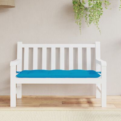 vidaXL وسادة مقعد حديقة أزرق فاتح 120×50×7 سم قماش