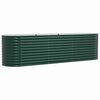 vidaXL سرير مرتفع أخضر 320 x 80 x 81 cm فولاذ