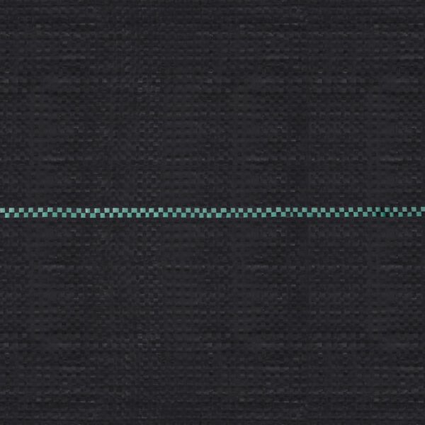 vidaXL سجاد التحكم في العشب والجذورأسود 1×200 م بولي بروبيلين