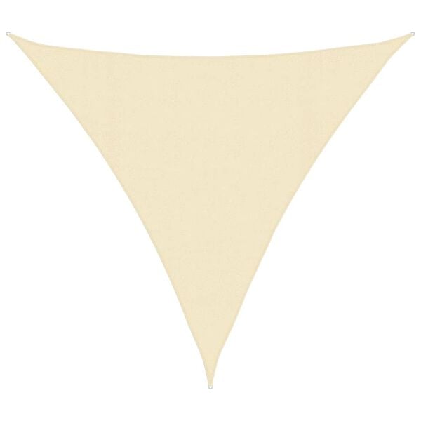 vidaXL مظلة شراعية 160 جم/م² كريمي 4.5×4.5×4.5 م HDPE